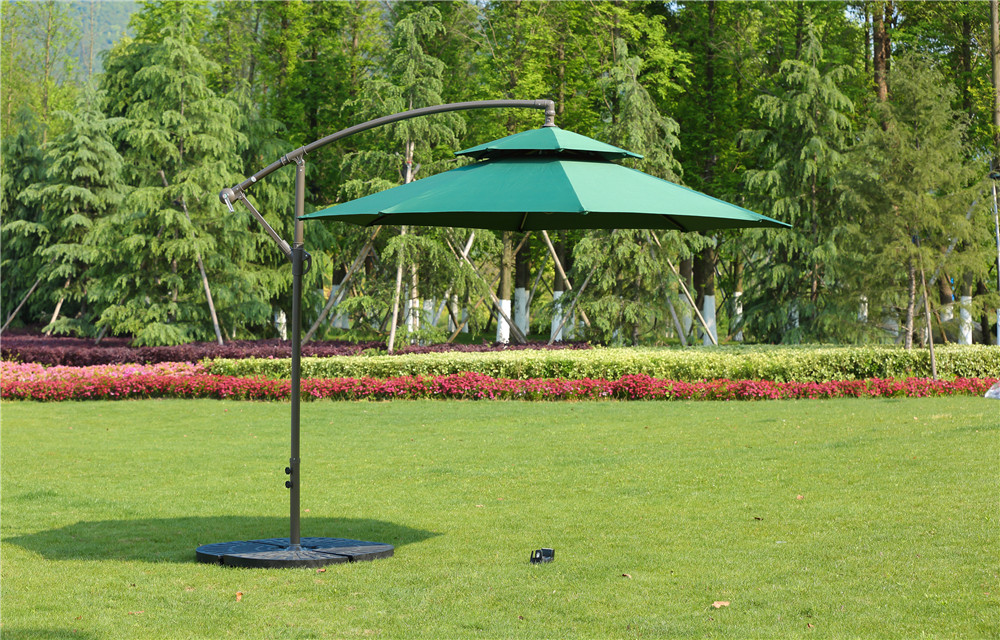 1045 New style double round top Banana Parasol